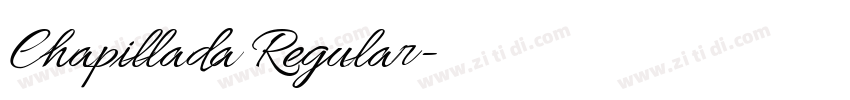 Chapillada Regular字体转换 Chapillada Regular字体转换